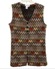 Chevron Print Vest