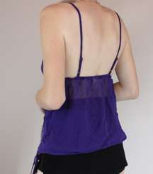 Babydoll Sheer Silk Lingerie Cami Tank Top