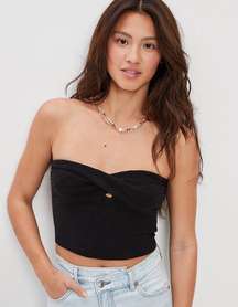 Outfitters Cropped Sweater Knit Twist Tube Top