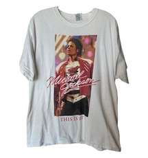 Vintage Reprint Michael  This is It White Band Tee