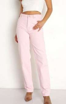 Rollas Classic Straight Jeans Pant 90's Pink