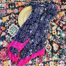 Lilly Pulitzer x Target Upstream Fish Print Fringe Scarf