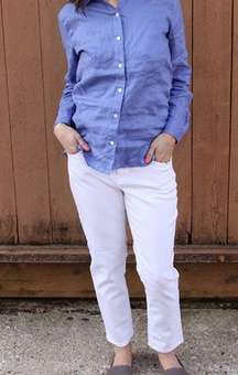 J.JILL Denim “ Authentic Fit Slim Ankle” white jeans. Size: 22