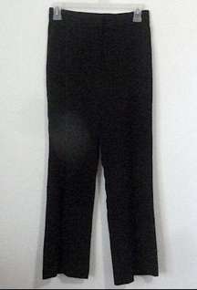 Ecru Studios Slacks Pants Split Leg Black Crop Trousers Small EUC