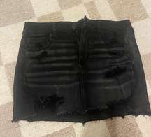 Outfitters Denim Black Skirt