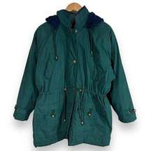 Vintage Faded Glory Anorak Jacket Women's Medium Green