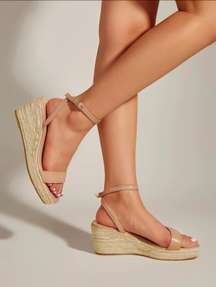 Nude Sandal Wedges 