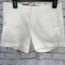 Banana Republic Trina Turk Collaboration Basic White 5” Chino Shorts Size 2