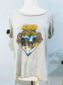 Jackson 5 1984 Victory Tour Vintage Tee Grey X-Large