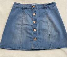 Celebrity Pink Sz 9 jean mini skirt