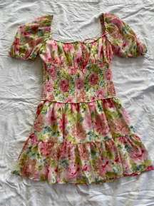 Vintage Lace Floral Flowey Dress