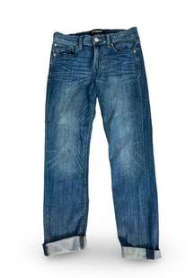 Express Cuff Ankle Denim Blue Jeans