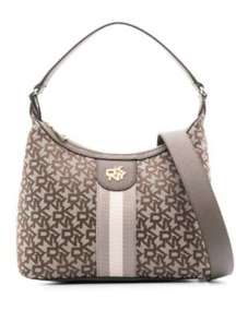 All Over Monogram Print Shoulder Bag