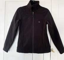 | Black Fleece Lined Hard Shell Lightweight Jacket