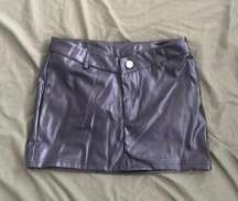 Mini Leather Skirt