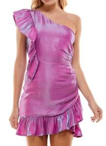 Metallic Purple Dress