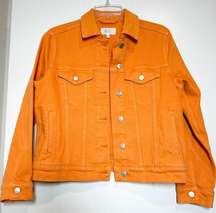 Rails Mulholland Denim Jean Orange Jacket Womens Size S