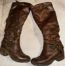 Dark Brown Tall Boots