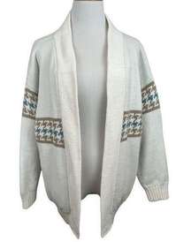 Retro 80’s Look Oversized Reversible Heavy Weight Open Cardigan M/L