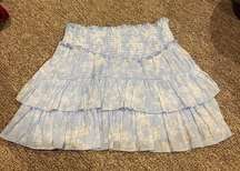 Tiered ruffle skirt