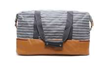 Stripe weekender bag by