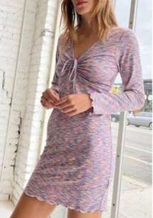 NEW NWT  Lotta Space Dye Dress In Berry Multi