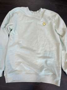 Light Green Smiley Face Crewneck