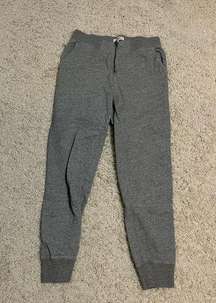 Madewell 100% cotton front zip sweatpants joggers size s