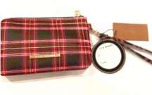 STEVE MADDEN DOUBLE ZIP
BTRELL WRISTLET IN BLACK MULTI PLAID PERFECT FOR XMAS