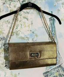 NWT Marciano Gold Shoulder Purse