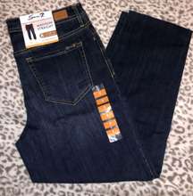 NWT New  Seven 7 Jeans Madison High Rise Straight Leg Cut Hem Jean Size 8 In Jackson