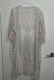 White Lace Kimono | Size: L