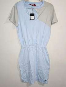 NWT n:PHILANTHROPY Cloudy Blue Cutout Women Small Casual Dash Mini Dress