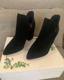 Black Suede Booties