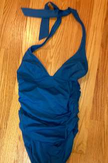 one Piece Ruched Swimsuit Flattering