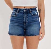 American Eagle Curvy Mom High Waisted Denim Shorts 8 NWT