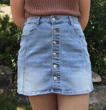 Denim Mini Skirt