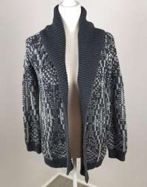 Talbots Grey Pattern Cardigan Size MP