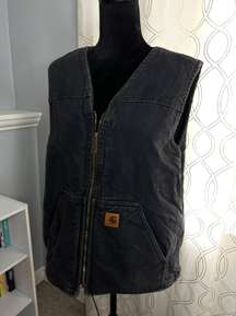 Rugged Sherpa Lined 4 Pocket Duck Canvas Vest