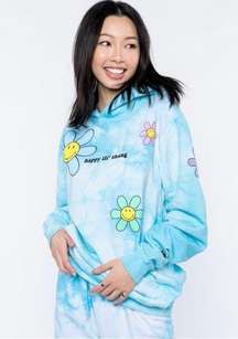 NWT BSR by Samii Ryan x Smiley Happy Lil Thang Tie Dye Floral Hoodie