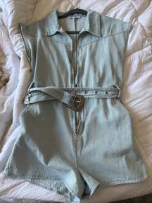 Denim Romper 