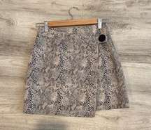 Snakeskin Print Skirt S