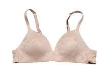 Tommy John Second Skin Lightly Lined Wireless Bra Beige Tan Nude Size 34A