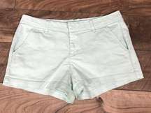 Harper Light Green Chino Shorts Size 29/8 Pockets Rolled Cuff