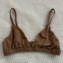 SKIMS Fits Everybody Triangle Bralette Brown Size M