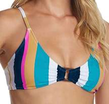 Raisins Belle MAR Stripe O-Ring Bralette Bikini Swim Top