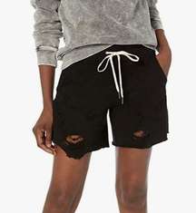 NWT n:PHILANTHROPY Coco Black Distressed Women XS Casual Shorts MSRP:$138