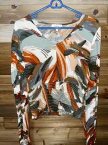 Abstract Long Sleeve Top