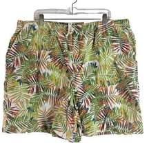 Coral Bay Women Shorts Sz 2X Pull On Drawstring Tropical Beach Cotton Pockets