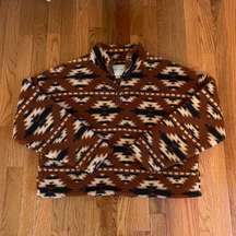 cropped sherpa sweater